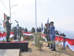 Kodim 0614/Kota Cirebon Ikuti Upacara HUT TNI ke-78 di Panyaweuyan Kab. Majalengka