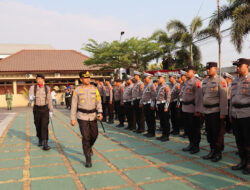 Polres Purworejo Gelar Pasukan Operasi Mantap Brata 2023-2024 Kapolres Purworejo AKBP Eko Sunaryo., S.I.K., M.K.P  Sebagai Inspektur Upacara