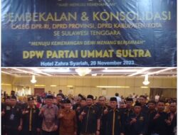 Ketum DPP Partai Ummat H. Amin Rais, Hadiri Giat Pembekalan dan Konsolidasi Caleg di Sultra