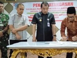 Pj Bupati Merangin Teken NPHD dengan KPU H Mukti Kembali Tekankan Netralitas ASN