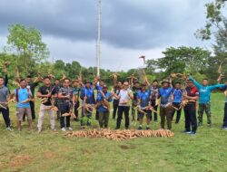 Wujudkan Ketahanan Pangan, Lanal Dabo Singkep Ubah Lahan Tidur Jadi Lahan Produktif