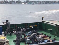 Asah Kemampuan Tim VBSS Lanal Dumai Dalam Puncak Drill Exercise-1 ISPS Code TA. 2023 Yang Diselenggarakan Oleh PT. Pulau Sambu