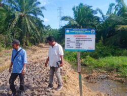 Pembangunan Jalan Tani Gampong Bukit Drien Sungai Raya Diduga Keras Tidak Sesuai RAB