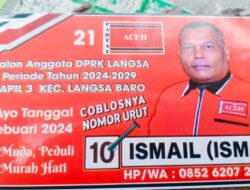 Ismail Calon Anggota DPRK Langsa Dari Partai Aceh(PA )Siap Beramanah Kepada Masyarakat