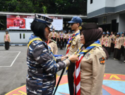 Komandan Lanal Bandung Pimpin Upacara Pembukaan Pendidikan dan Latihan Dayung Serasi Tahun 2024 Saka Bahari Kwarcab Kota Bandung