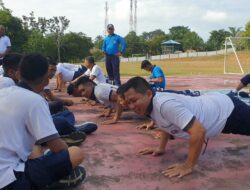 Uji Kemampuan Fisik Prajurit, Lanal Dabo Singkep Laksanakan Tes Kesemaptaan Jasmani Berkala