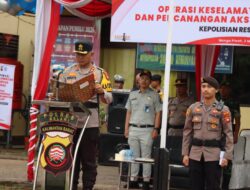 Kapolres Melawi Bacakan Ikrar Deklarasi Bersaudara Di Jalan Sehati, Safety dan Presisi