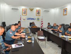 Danlantamal I Pimpin Rapat Staf Lantamal I