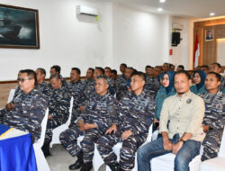 Komandan Lanal Bandung Ikuti Entry Briefing Pangkoarmada RI