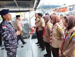 Tingkatkan Wawasan Kebaharian, Saka Bahari Lanal Dumai Joy Sailing di KAL Tedung I-1-37