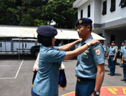 Laporan Korps Kenaikan Pangkat Perwira, Bintara, Tamtama, dan PNS di Pangkalan TNI AL Bandung