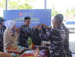 Jelang Idul Fitri 1445 H/2024 M, Lanal Dabo Singkep Gelar Bazar Murah TNI