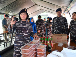 Jelang Hari Raya Idul Fitri 1445 H/Tahun 2024 M, Lanal Bandung Gelar Bazar Murah Secara Serentak