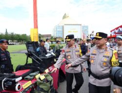 Satbrimob Polda Kalbar Ikuti Apel gelar pasukan Operasi Kepolisian Terpusat Ketupat Kapuas 2024