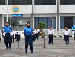 Personel Lantamal I Laksanakan Olahraga Bersama dan Latihan Beladiri