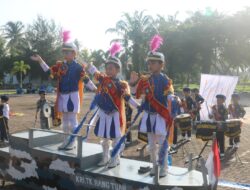 Drum Band Paud Hang Tuah Meriahkan HUT Ke-38 Lanal Bengkulu