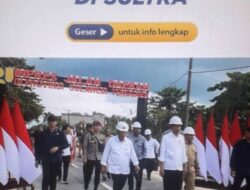 Presiden Jokowi Resmikan Inpres Jalan Daerah Sepanjang 165 km pada 15 Kabupaten/Kota di Provinsi Sulawesi Tenggara 