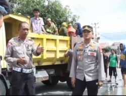 Peduli Masyarakat AKBP Yusuf Pantau Lokasi Banjir