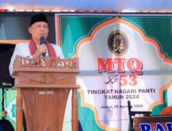 Bupati Sabar AS Buka MTQ Ke 53 Nagari Panti