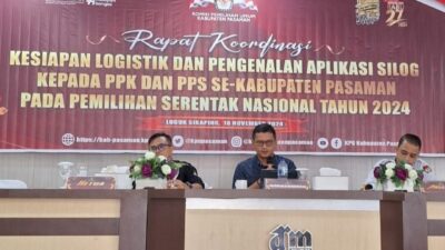 KPU Gelar Rakor Nitrk Tata Kelola Logistik dan Penggunaan Aplikasi SILOG