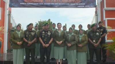 Dandim 0614/Kota Cirebon Beserta Ketua Persit KCK Cab.XXV Ikuti Ziarah Rombongan di TMP Kesenden dalam Rangka HUT Kodam III/Siliwangi ke-79