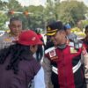 Senyum Manis  AKBP Douglas Mahendrajaya Pimpin Langsung Pengamanan Hari Buruh